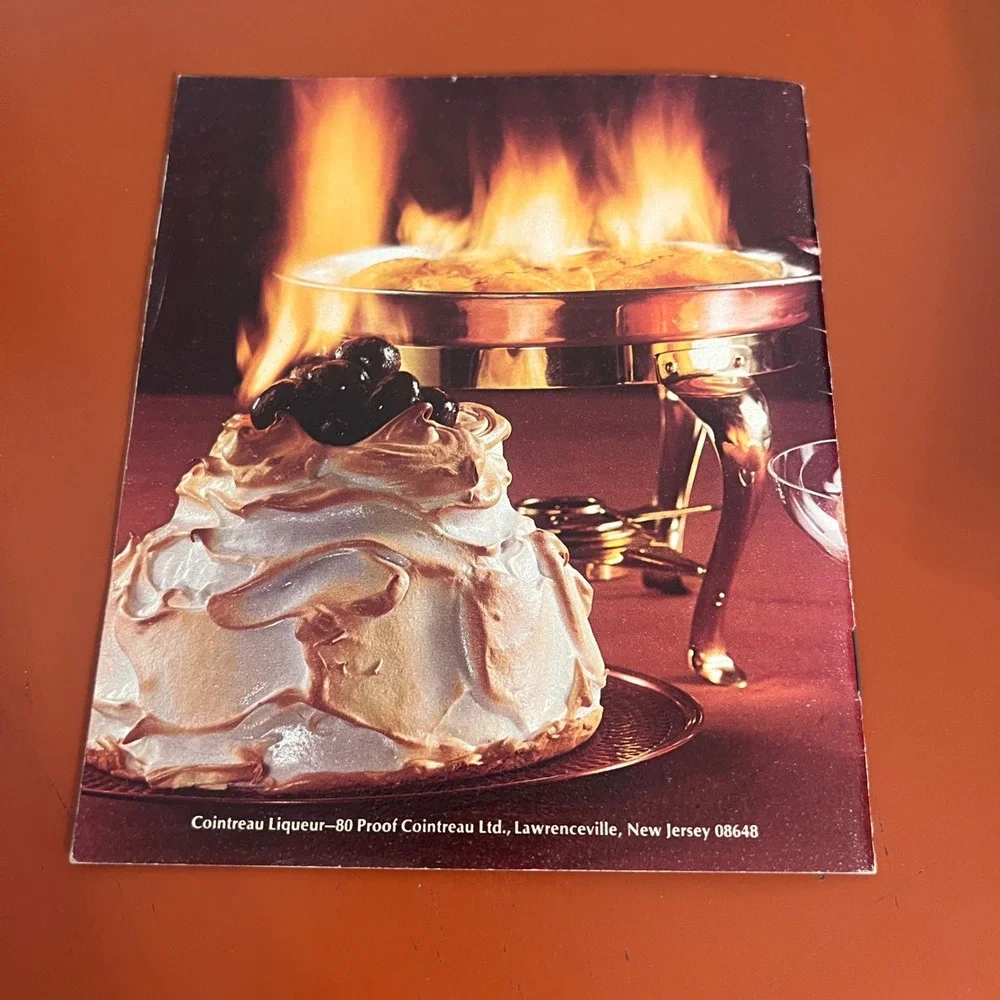 Vintage Cointreau Secrets of Flaming Desserts Recipe Booklet French Cookbook